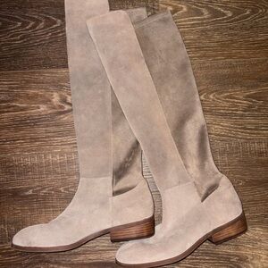 Sole Society Taupe Knee High Boots